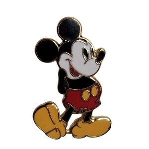 Small Standing Mickey Mouse Pin  Classic Trading Disney Disneyana Kitsch‎ Gift